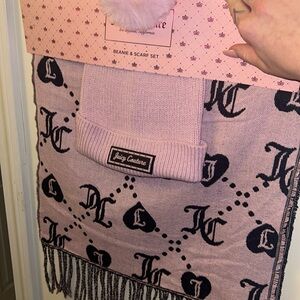 BRAND NEW Juicy Couture Scarf and Hat Set